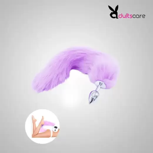 Purple Tail Butt Plug Fox Tail