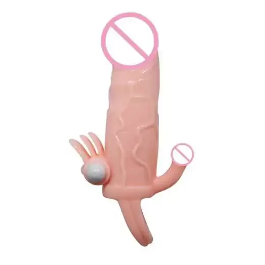 Realistic Penis Condom Sleeve Vibrator