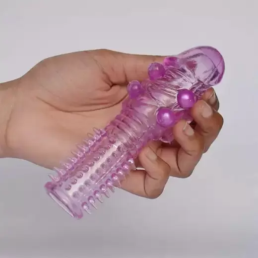 Penis Sleeve Crystal Dotted Extended Pleasure Condom