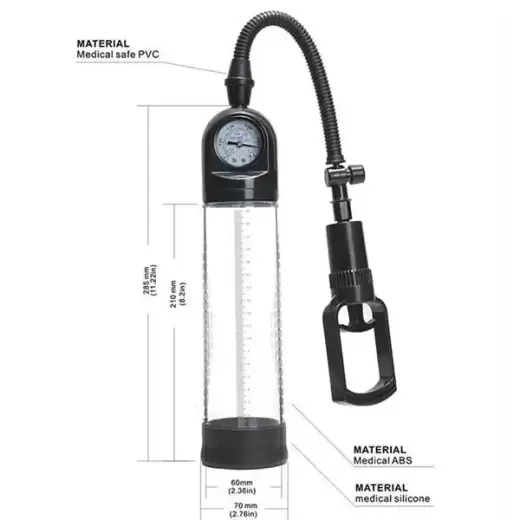 Pressure Gauge Penis Vacuum Pump
