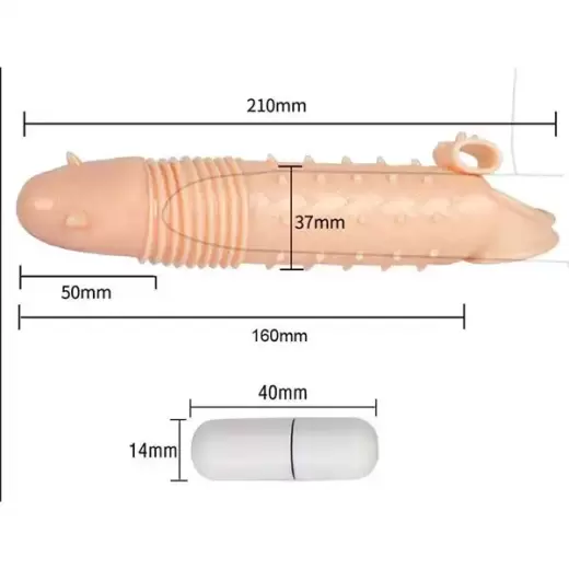 Male Penis Sleeve Extender With Vibration