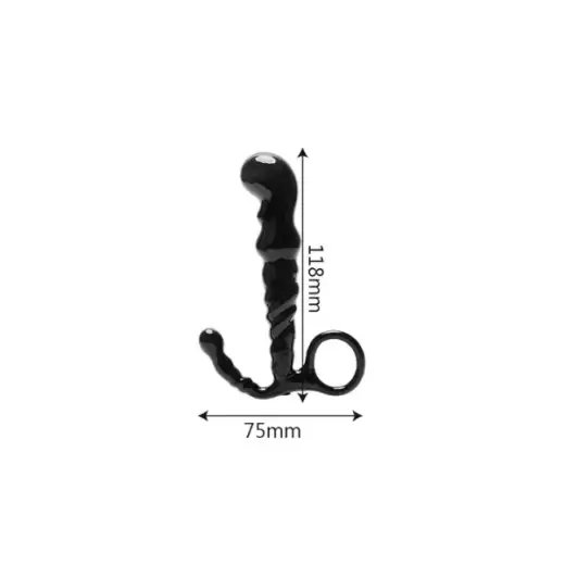 Prostate Massager Back Plug With Pull Ring