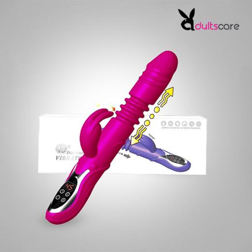 Rabbit Automatic Pulse Telescopic Heating Vibrating Dildo