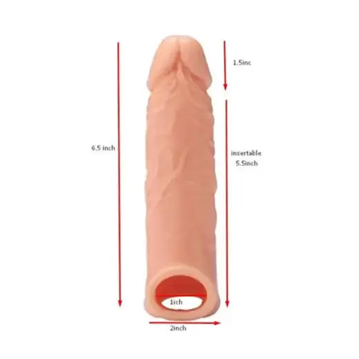Real Stuff Extender 6.5" (17 cm), penis extension sleeve