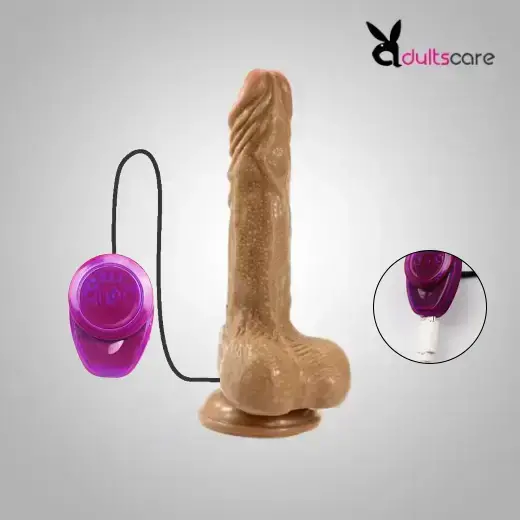 Realistic 7 Inches Rotating Vibrating Dildo