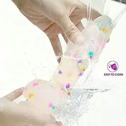 Realistic Dildo Clear Silicone Suction Cup