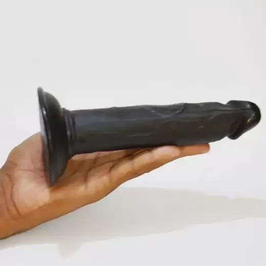 Realistic black Suction Dildo without balls