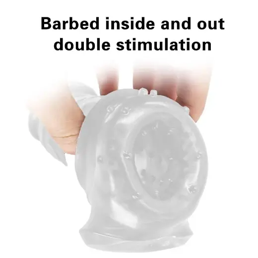 Reusable Transparent Penis Male Penis Enlargement Sleeve