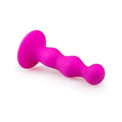 Ribbed Silicone Anal Dildo