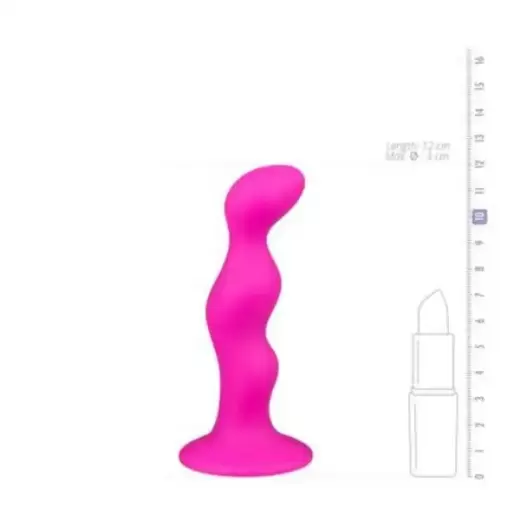 Ribbed Silicone Anal Dildo