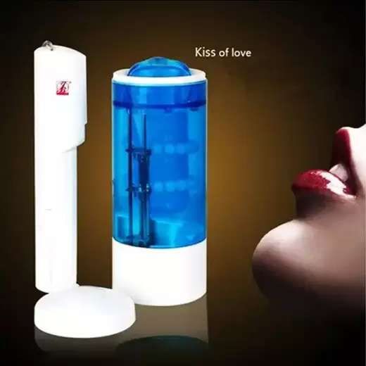 Sweet Blue Lips Automatic Oral Sex Masturbator For Men
