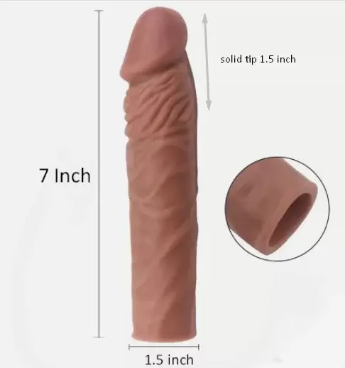 Male Penis Girth Enhancer Reusable Sleeve