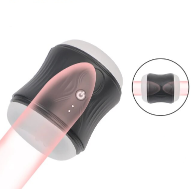 Auto-Matic USB Rechargeable Vibrating Pocket Vagina Male Masturbator Cup