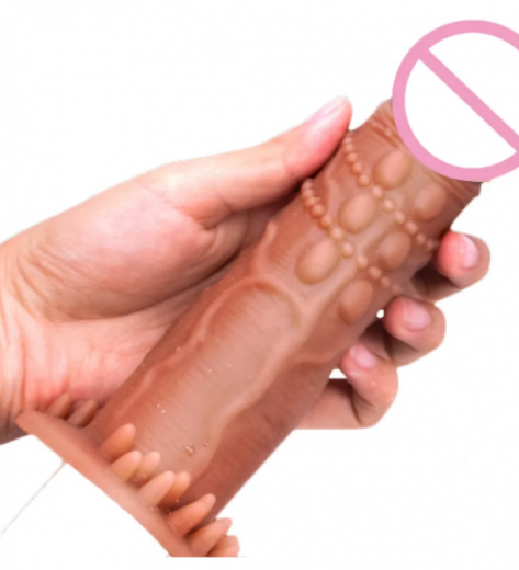 Reusable Thick Condom Silicone Enlargement Penis Sleeve