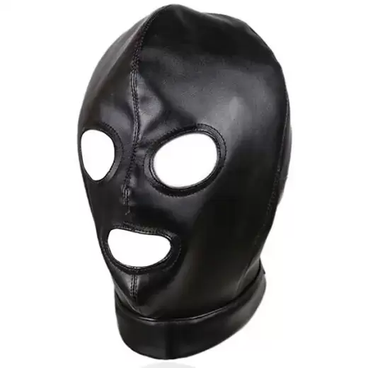 Sex Fetish Slave Hood Leather Mask