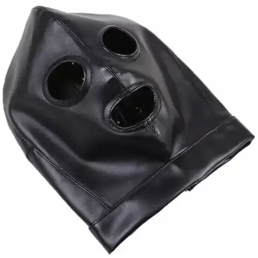 Sex Fetish Slave Hood Leather Mask