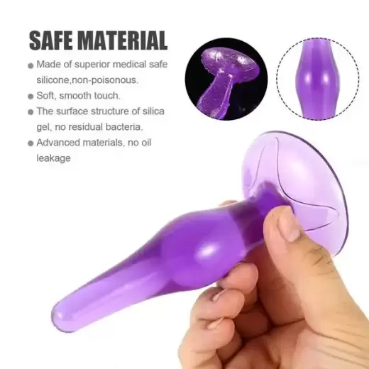 Silicone Big Ass Plug Beads with Strong Suction Cup