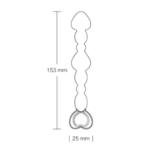 Silicone Long Anal Beads Plug