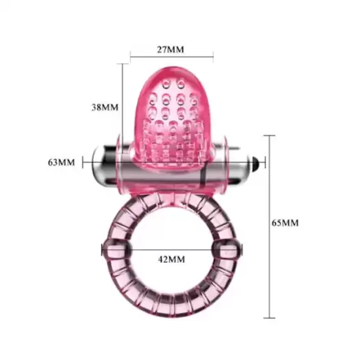 Silicone Vibrating Cock Ring - Waterproof Penis Ring Vibrator