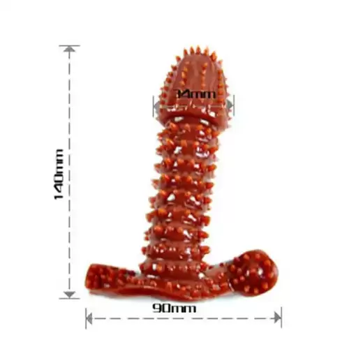 Silicone Penis Sleeve(Brown)