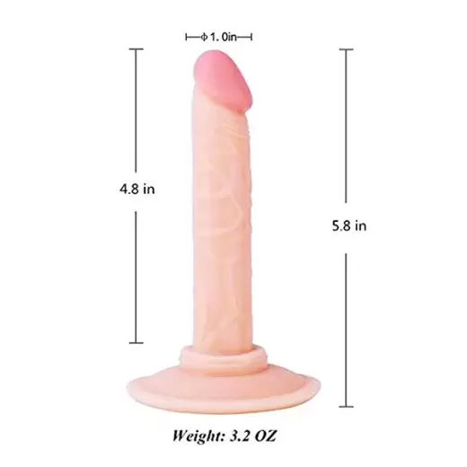 Slim Dildo with Suction Cup for Beginners