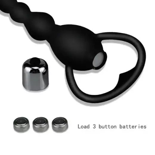 Soft Silicone Anal Beads Vibrator for Women