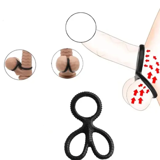 Lovnie Silicone Cock Ring Vibrator With Vibration - Erection Ring For Men Delay Ejaculation
