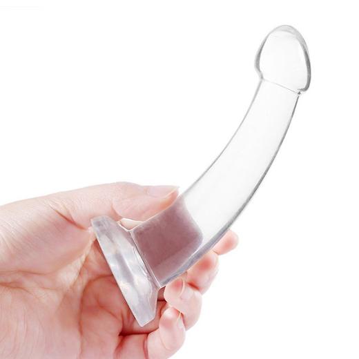 TRANSPARENT ANAL DILDO WITH STRAP ON BELT