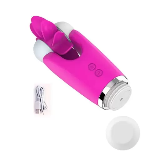 Tongue Licking Rotational Oral Clitoris Stimulator & Breast Vibrator