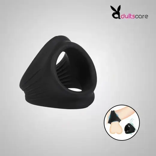 3 Holes Locking Triangle Shape Cock Ball Ring