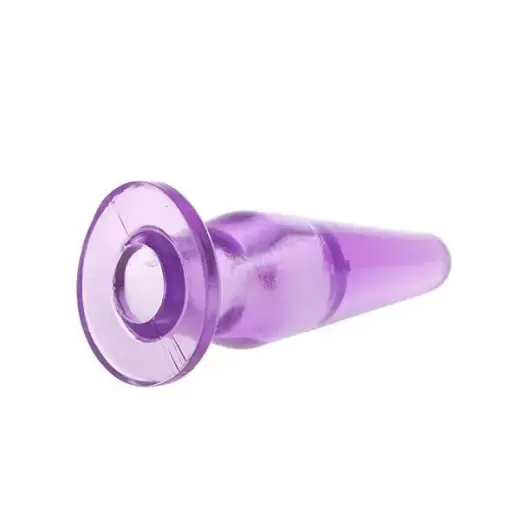 Unisex Purple Mini Finger Portable Anal Plug