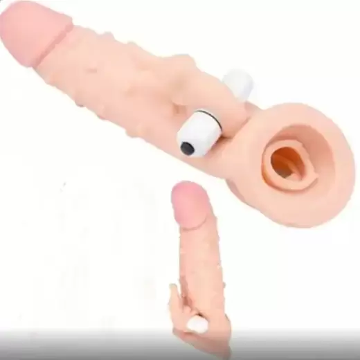 Dragon Vibrating Silicone Reusable Penis Condom Sleeve
