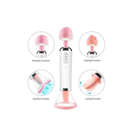 Vibrating Toy Oral Tongue Simulator Sucking Vibration Wand, Multi Speed Clitorial Sucking Toy