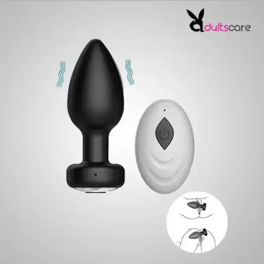 Wireless Remote Control Silicone Butt Plug Prostate Massager