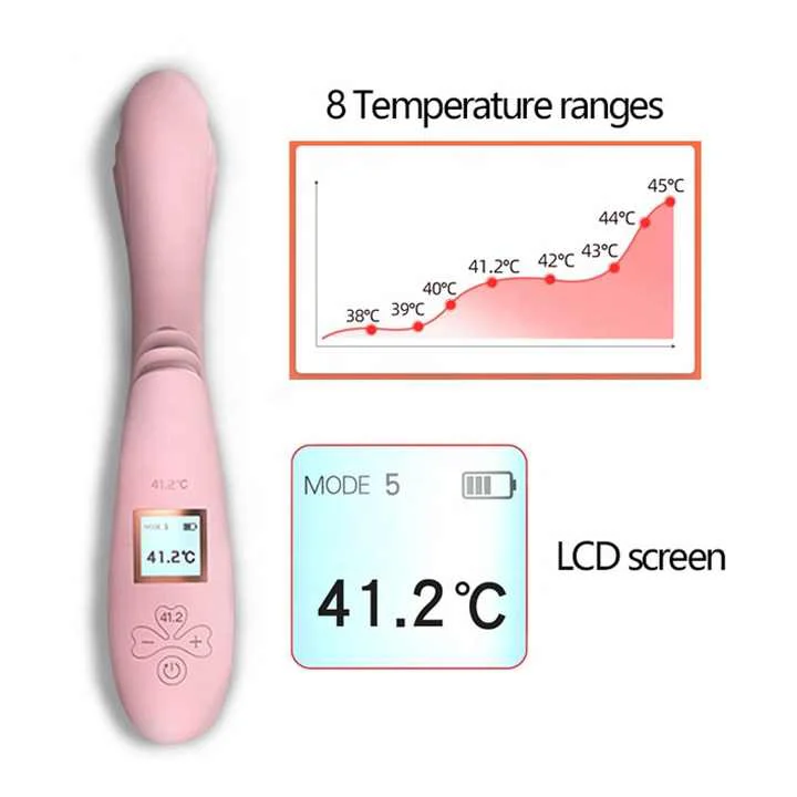 41.2 C intelligent wand multiple tongue G spot rabbit vibrator