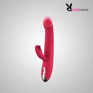 2 In1 Heating Thrusting Dildo Multi Vibrator G Spot Stimulation Licking Massager