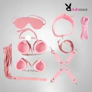 8Pcs Luxury Pink BDSM Kit