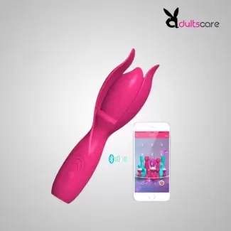 APP-Control Lotus Wand Vibrating Rechargeable Massager