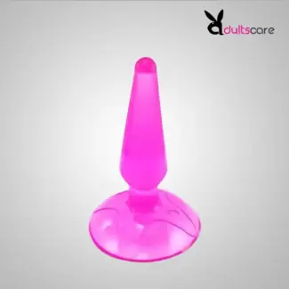 Anal plug with silicone suction cup