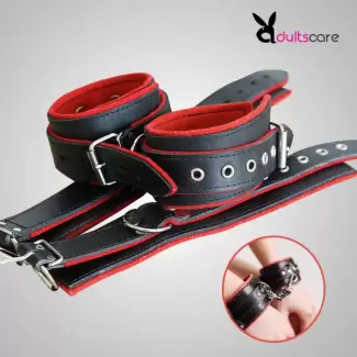 Black/Red Luxury Handcuff