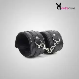 Black Furry Handcuff