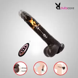 Black Thrusting for Woman silicone Heated Sucker Penis Remote Dildos