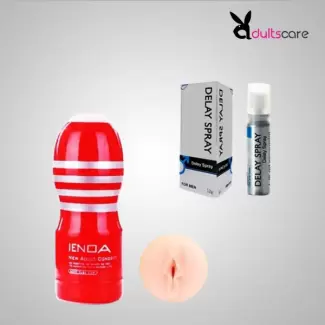 CUP RED Masturbator With Delay Spray