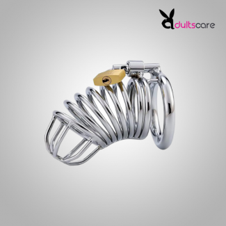 Steel Spring Chastity Cage Lock