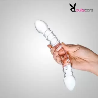 Double Trouble Glass Dildo