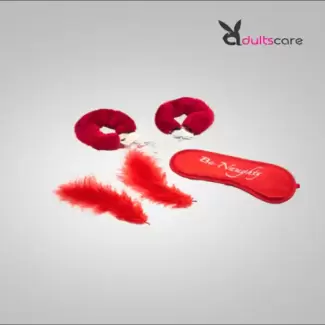 Eye Mask Feather Toys Furry Handcuff 3Pcs Sex Toys Set