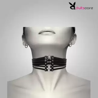 FETISH NECKLAC 4 RING OUT WIDE BELT