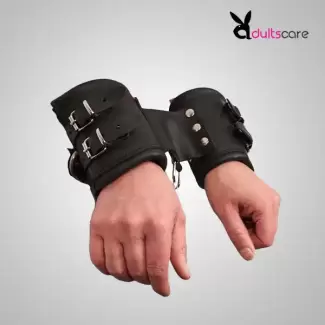 Faux Leather Handcuffs