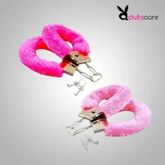 Furry Cuffs Working Metal Handcuffs with Keys