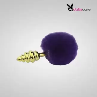 Golden Feather Thread Anal Plug Fox Tail